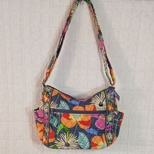 Vera Bradley Jazzy Blooms fabric floral colorful shoulderbag